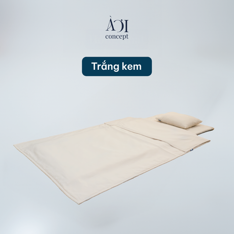  Tấm chiếu ngủ văn phòng Tencel Microfiber 80x195 – Gấp gọn, mềm mát, dễ giặt À Ơi Concept CNVP0001 