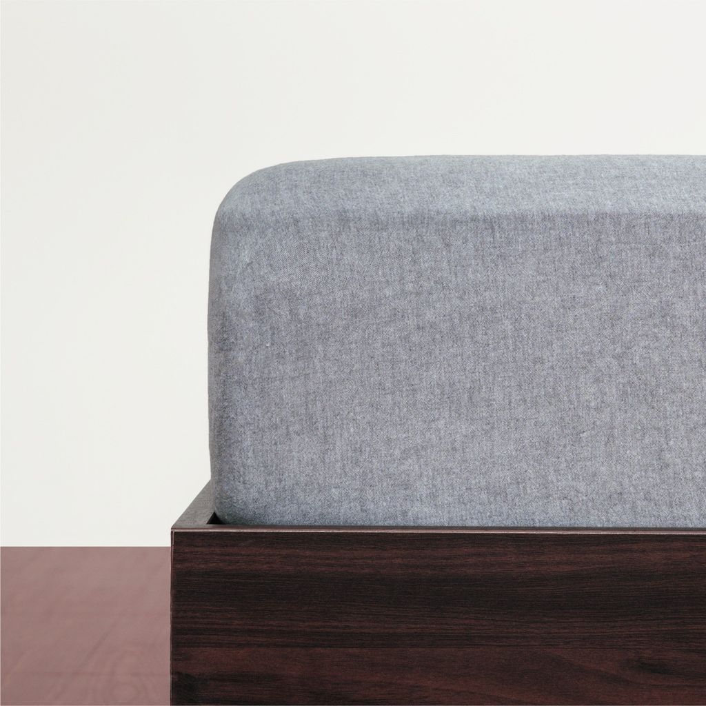 Bộ chăn ga gối 5 món Cotton Satin [ Đen sọc xám] À ƠI CONCEPT GGCT0003