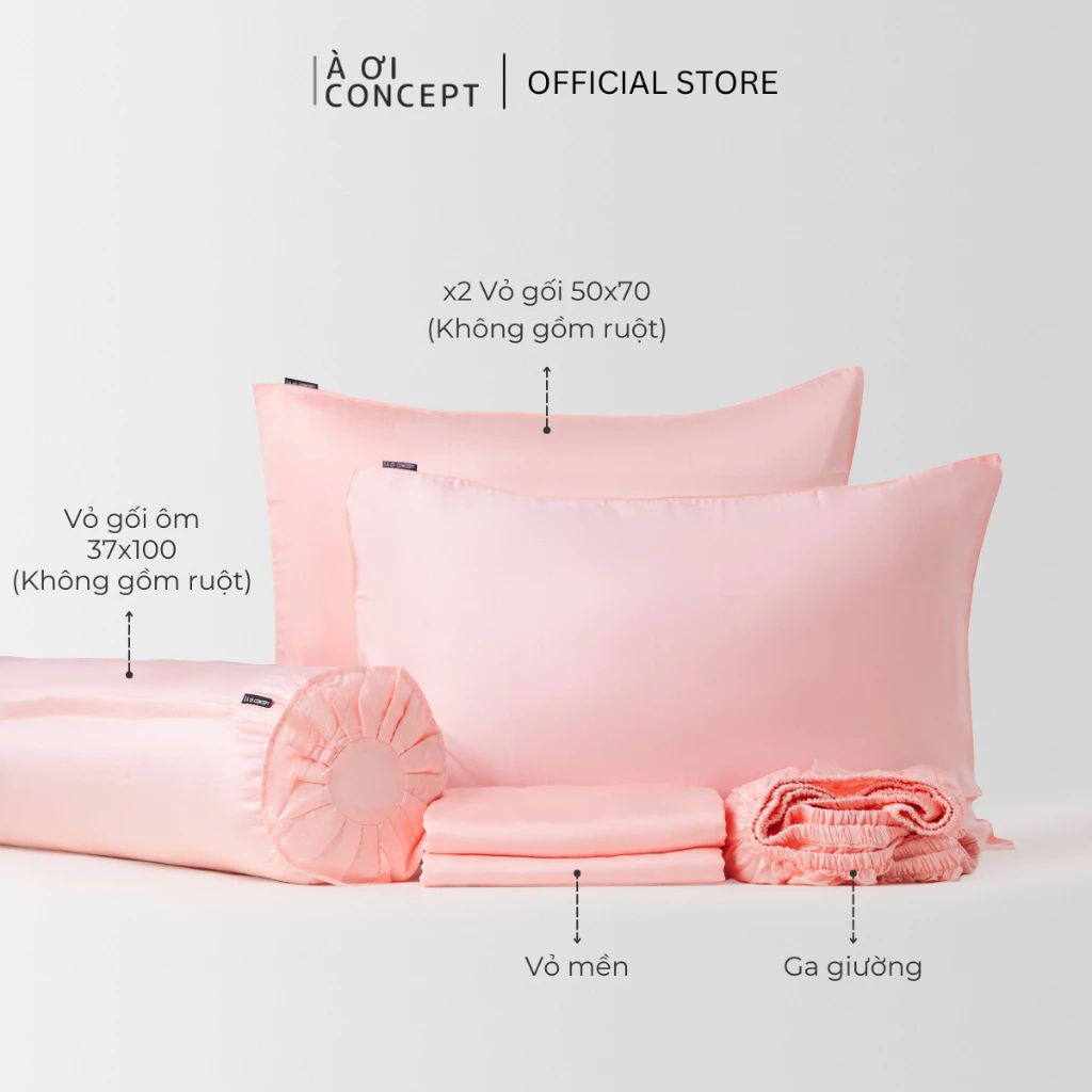  Bộ chăn ga gối | Tencel dệt kim x Tencel 60S | 5 món | Từ 1m2 đến 2m2 | Midnight Grace  x Xám Ghi | Mềm mại, Kháng khuẩn, Thấm hút 