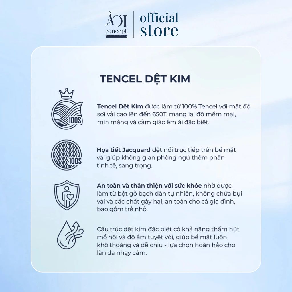  Bộ chăn ga gối | Tencel dệt kim x Tencel 60S | 5 món | Từ 1m2 đến 2m2 | Midnight Grace  x Xám Ghi | Mềm mại, Kháng khuẩn, Thấm hút 
