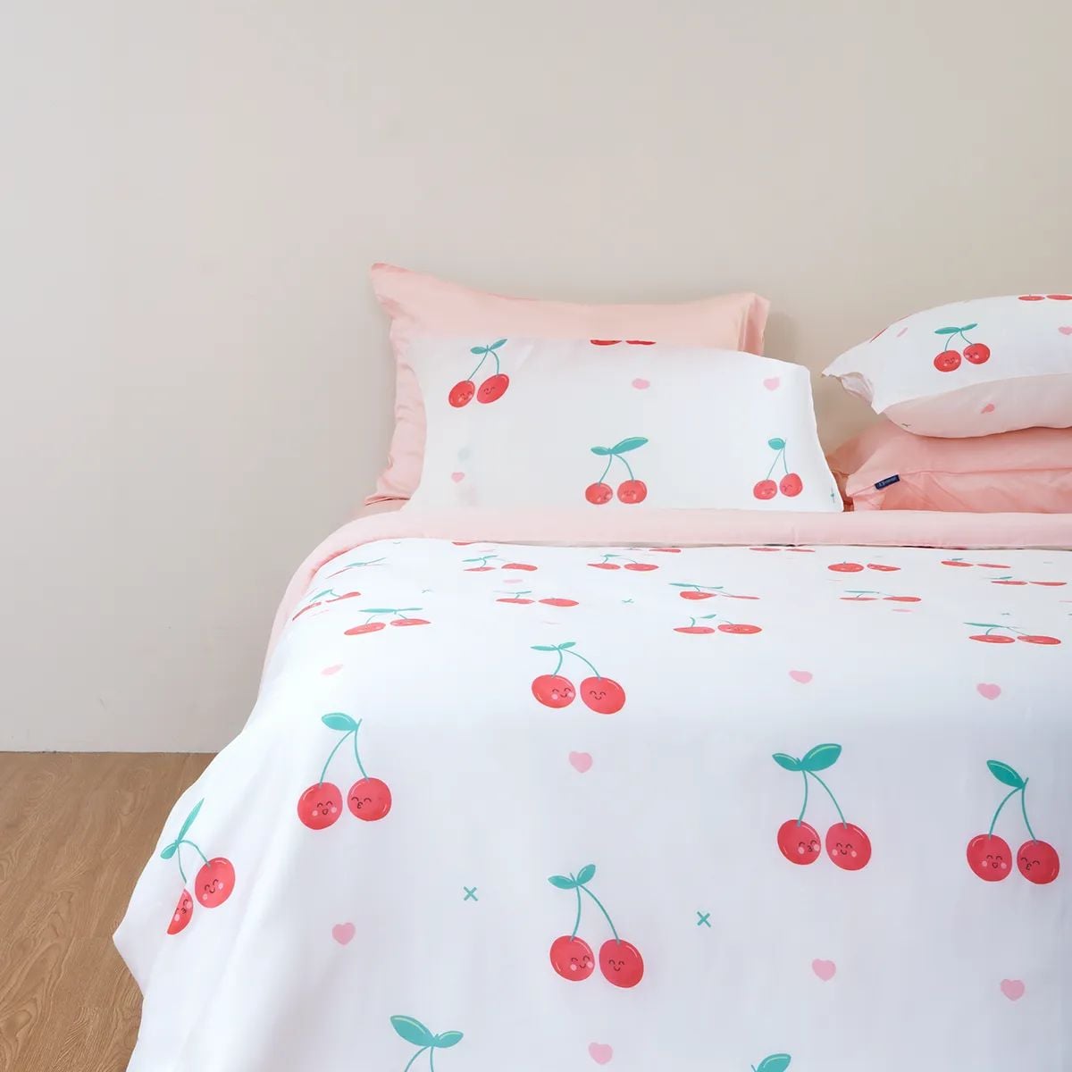  Bộ chăn ga gối Tencel 60s, họa tiết [ Cherry Pop ] À ƠI CONCEPT 