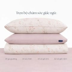  Bộ chăn ga gối Tencel 60s, họa tiết [Elysian Bloom] À ƠI CONCEPT 
