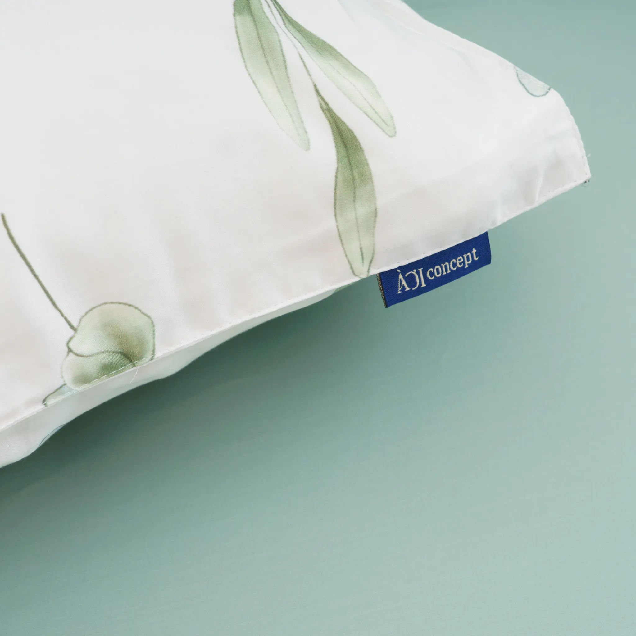  Bộ chăn ga gối Tencel 60s, họa tiết [Fleur Sage] À ƠI CONCEPT 