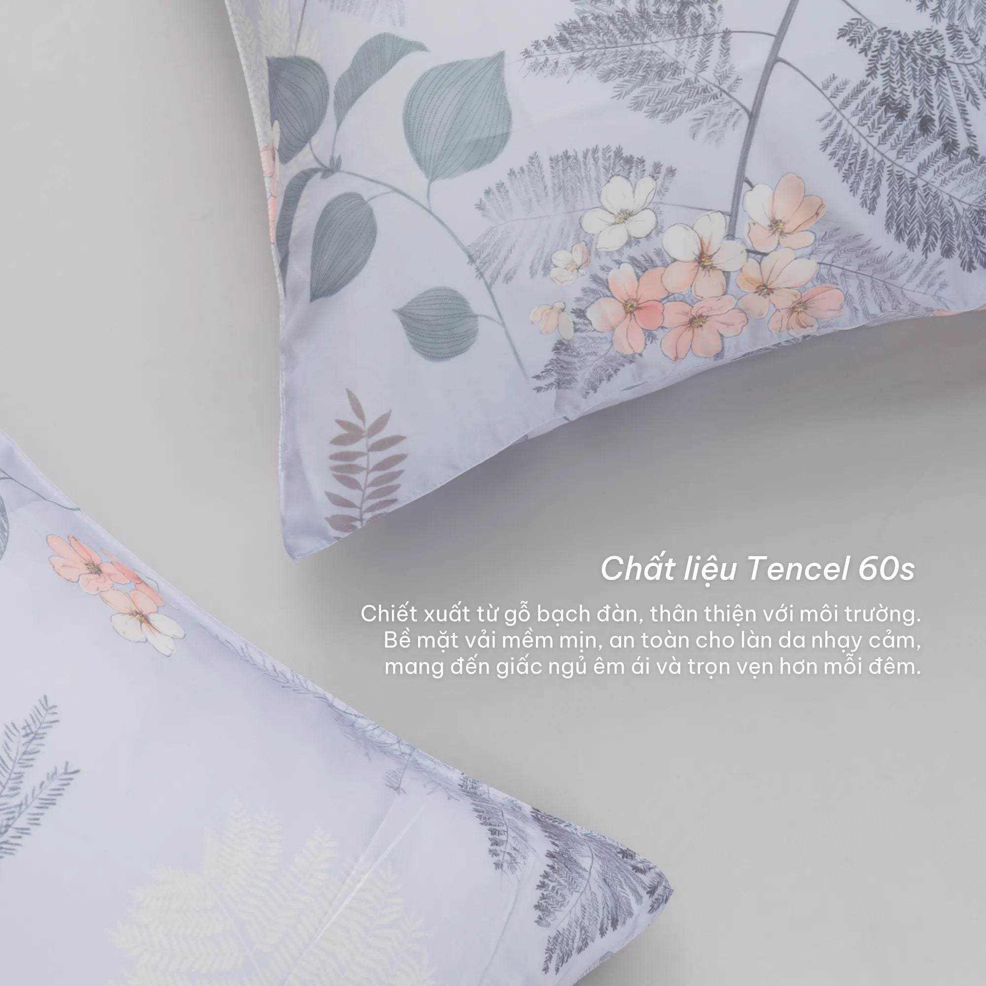  Bộ chăn ga gối Tencel 60s, họa tiết [ Icy Forest ] À ƠI CONCEPT 
