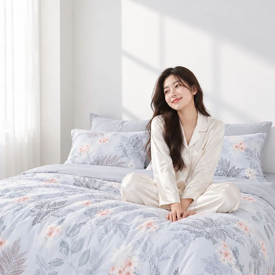  Bộ chăn ga gối Tencel 60s, họa tiết [ Icy Forest ] À ƠI CONCEPT 