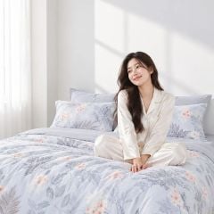  Bộ chăn ga gối Tencel 60s, họa tiết [ Icy Forest ] À ƠI CONCEPT 