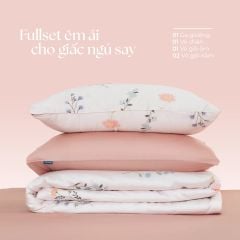  Bộ chăn ga gối Tencel 60s, họa tiết [Rosy Dawn] À ƠI CONCEPT 