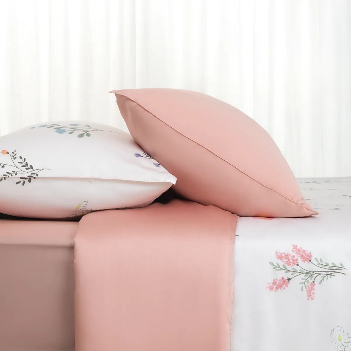  Bộ chăn ga gối Tencel 60s, họa tiết [Rosy Dawn] À ƠI CONCEPT 