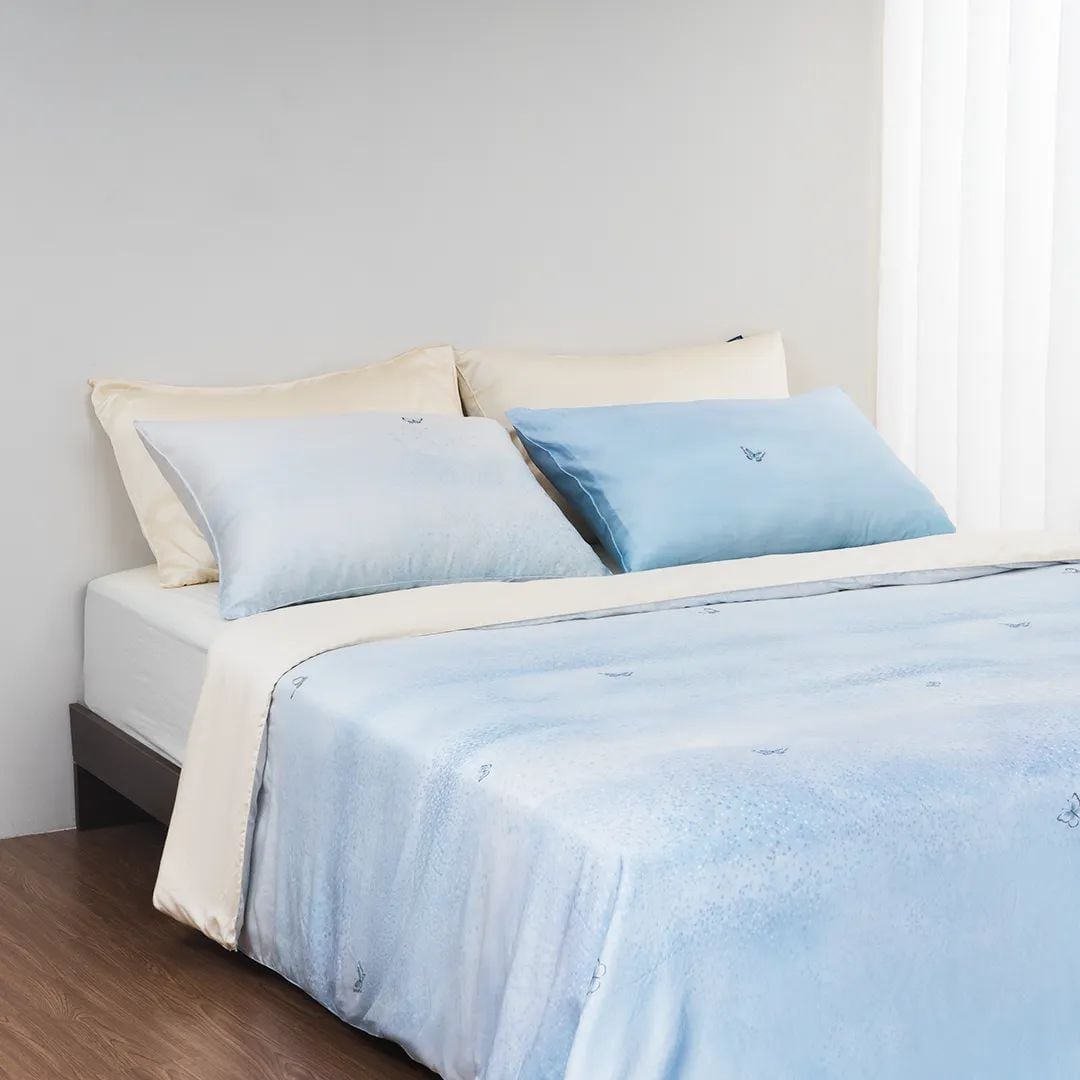  Bộ chăn ga gối Tencel 60s, họa tiết [ Vanilla Mist ] À ƠI CONCEPT 