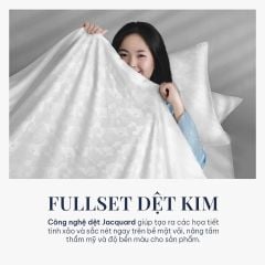  Bộ chăn ga gối | Tencel dệt kim | 5 món | Từ 1m2 - 2m2 | Mist Leaves x Charcoal | Mềm mại, Kháng khuẩn, Thấm hút 