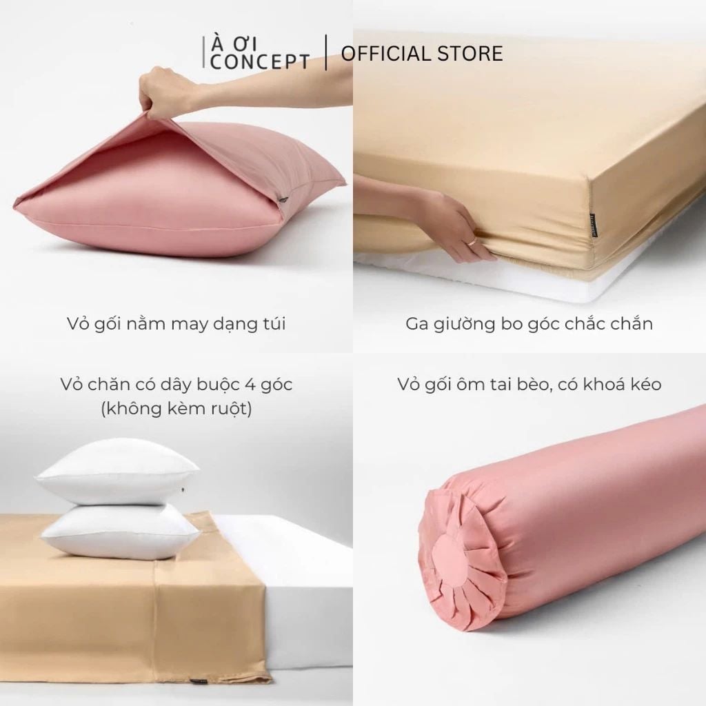  Bộ chăn ga gối | Tencel dệt kim | 5 món | Từ 1m2 - 2m2 | Midnight Grace x Philippine Gray | Mềm mại, Kháng khuẩn, Thấm hút 