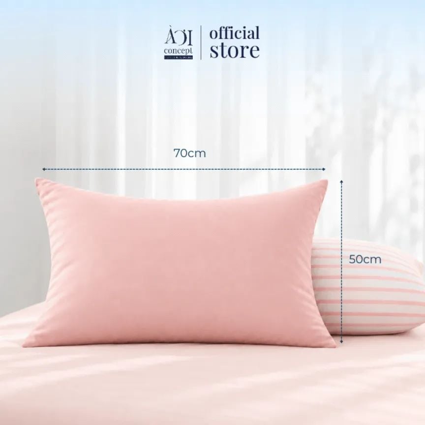  Bộ ga gối 3 món Washed Cotton, 1m2 - 2m2 đơn sắc 