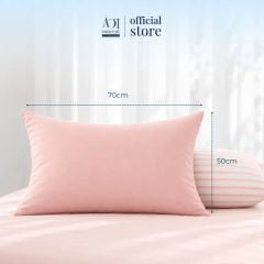  Bộ ga gối 3 món Washed Cotton, 1m2 - 2m2 đơn sắc 