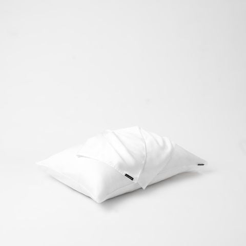  Vỏ gối nằm trơn | Lụa Tencel | 50cmx70cm, 35cmx50cm | Túi lồng ruột | Trắng tinh | À ƠI CONCEPT VGTC000011 