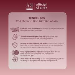  Bộ chăn ga gối Tencel 60s Whispered Vows [Xanh Khói x Trắng Tinh x Hồng Nude] À ƠI CONCEPT 