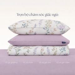  Bộ chăn ga gối Tencel 60s, họa tiết [ Floral Whisper] À ƠI CONCEPT CGHT003 