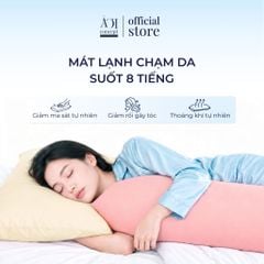  Combo Gối Đôi Comfort Duo và Vỏ Gối Lạnh | 40 x 120cm | Trơn | 6 Màu 