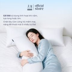  Combo Gối Đôi Comfort Duo và Vỏ Gối Lạnh | 40 x 120cm | Trơn | 6 Màu 
