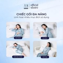  Combo Gối Đôi Comfort Duo và Vỏ Gối Lạnh | 40 x 120cm | Trơn | 6 Màu 