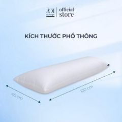  Combo Gối Đôi Comfort Duo và Vỏ Gối Lạnh | 40 x 120cm | Trơn | 6 Màu 