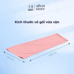  Combo Gối Đôi Comfort Duo và Vỏ Gối Lạnh | 40 x 120cm | Trơn | 6 Màu 