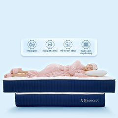 Nệm Hybrid Float | 5 Kích thước | Dày 25cm | Thoáng khí, nâng đỡ cơ thể, giảm tiếng ồn