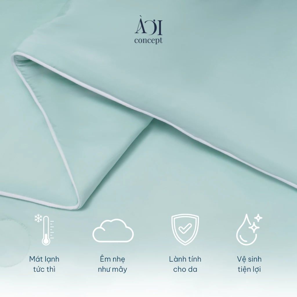 Chăn Lạnh Cool Blanket – Size 2m2 x 2m, Lõi Bông Microfiber Mát Lạnh, Đa Màu Sắc AOICONCEPT CL0001