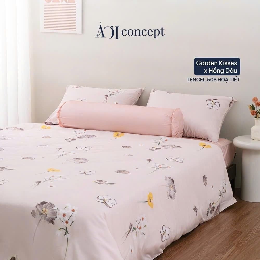 
                    
                    Bộ chăn ga gối 5 món Hoạ Tiết | Tencel 50s [ Garden Kisses] À Ơi Concept
                    
                    