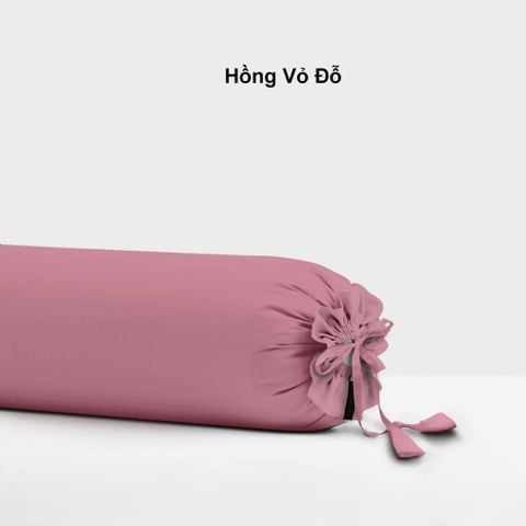  Vỏ gối ôm | Cotton Satin | 37 x 100 cm | Hồng Vỏ Đỗ 