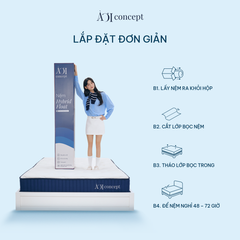  Nệm Hybrid Float | 5 Kích thước | Dày 25cm | Thoáng khí, nâng đỡ cơ thể, giảm tiếng ồn 