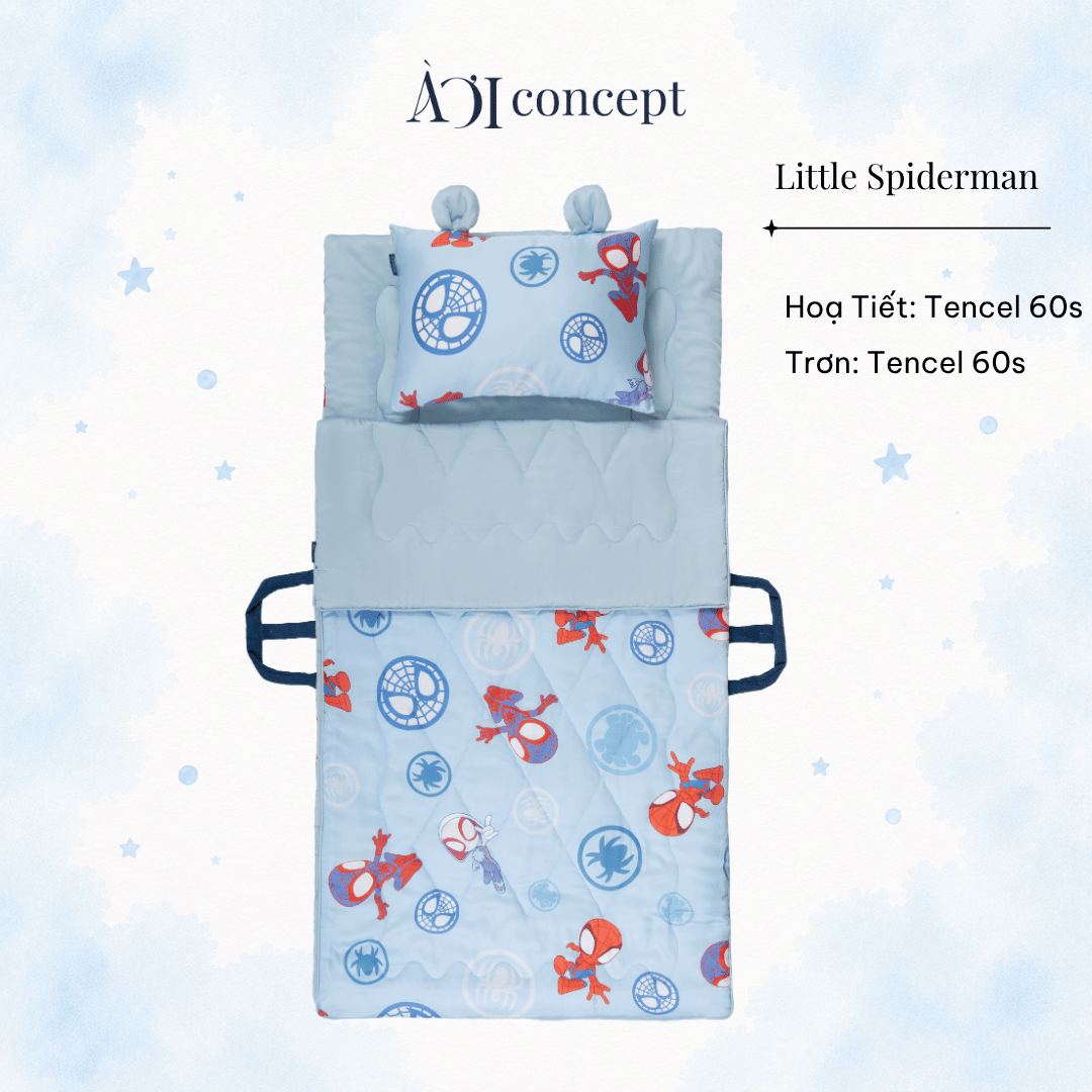  Bộ chăn gối nệm cho bé Tencel 60s [ Nhiều Họa tiết ] 