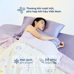  Chăn Mền Lạnh Cool Blanket Lõi Bông Microfiber Mát Lạnh Màu Trơn, Họa Tiết, Phối Màu Từ 1m2, 1m6 Đến 2m2 
