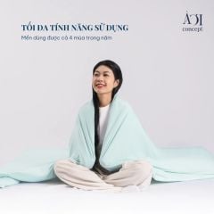 Chăn Mền Lạnh Cool Blanket Lõi Bông Microfiber Mát Lạnh Màu Trơn, Họa Tiết, Phối Màu Từ 1m2, 1m6 Đến 2m2 
