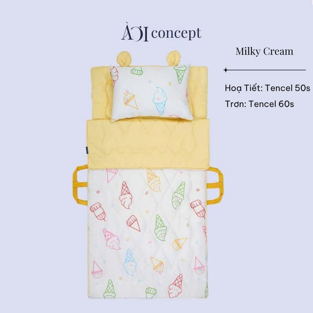 Bộ chăn gối nệm cho bé Tencel 60s, Họa tiết Tencel 50s [Nhiều Họa Tiết]