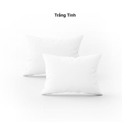  Vỏ gối nằm trơn | Cotton Satin Hàn Quốc | 50cmx70cm | Trắng Tinh | Mềm mại | VGCT0010 | À Ơi Concept 