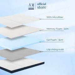  Nệm gấp 3 Trifold Mattress AOICONCEPT | 3 Kích thước | Dày 8 cm | Êm ái, nâng đỡ cơ thể 
