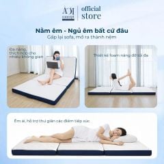  Nệm gấp 3 Trifold Mattress AOICONCEPT | 3 Kích thước | Dày 8 cm | Êm ái, nâng đỡ cơ thể 