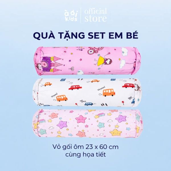  [Quà tặng combo] Vỏ gối ôm cùng họa tiết 23x60 