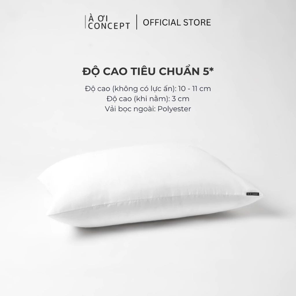  Ruột Gối Nằm Bông Hạt Deluxe | Nhân Tạo Mềm Mại| Độ Bền Cao, Chống Dị Ứng 