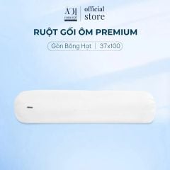  Ruột Gối Ôm Gòn Bi Bông Hạt Premium mềm mại | Vỏ cotton | 37 x 100 cm| Màu trắng 