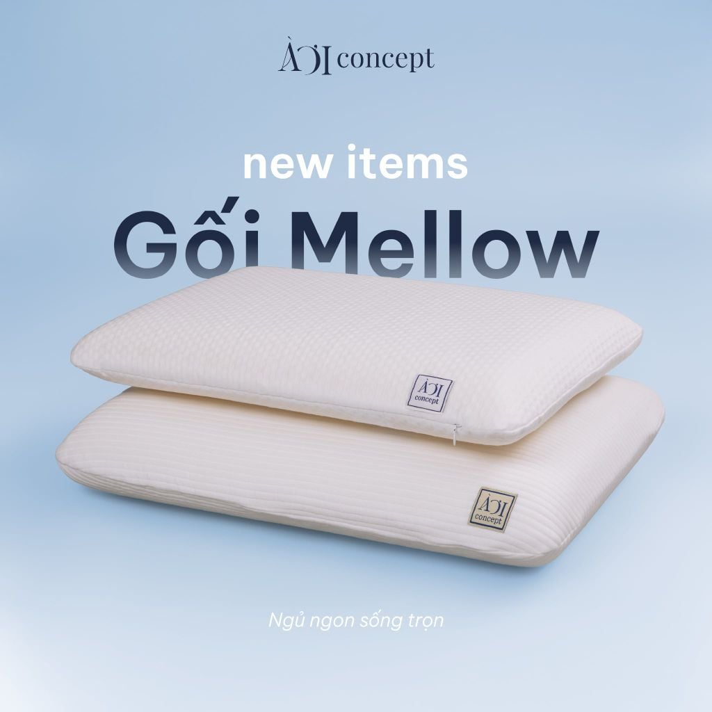 Ruột Gối Nằm Mellow Pillow | Memory Foam | 35x55cm 40x60cm | À Ơi Concept