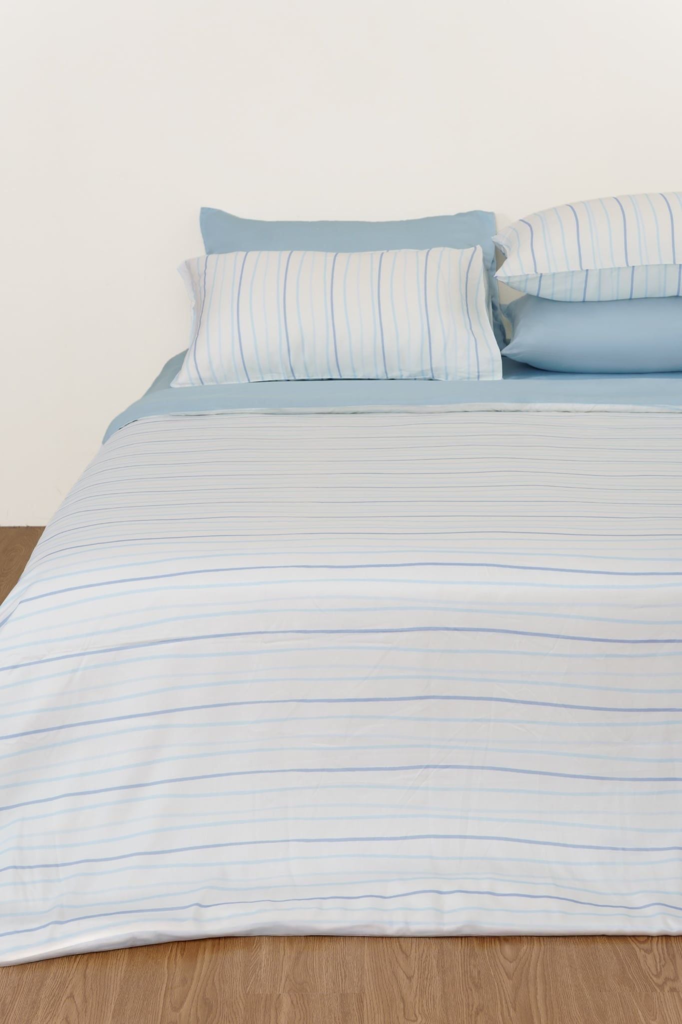  Bộ chăn ga gối Tencel 60s, họa tiết [ Cloud Stripes ] 
