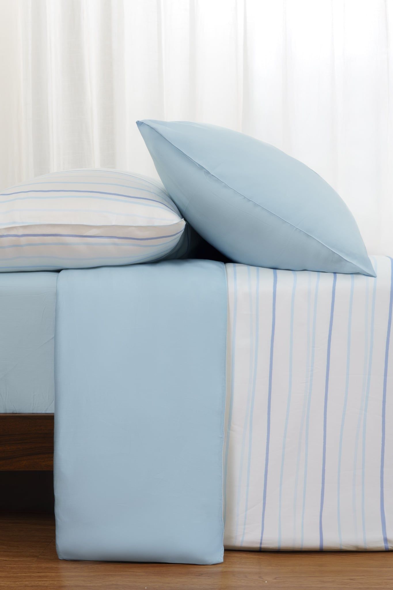  Bộ chăn ga gối Tencel 60s, họa tiết [ Cloud Stripes ] 