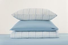 Bộ chăn ga gối Tencel 60s, họa tiết [ Cloud Stripes ] 