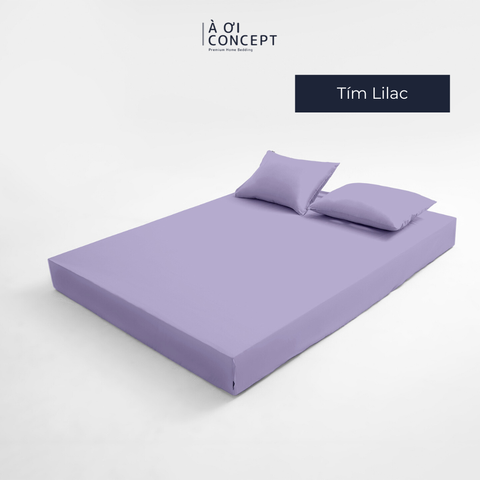  Bộ ga giường & 2 vỏ gối Tencel 60s [ Tím Lilac] À ƠI CONCEPT CBTC0019 