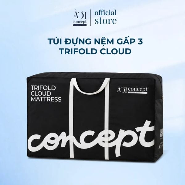  Túi Đựng Nệm Gấp 3 Trifold CLoud, Túi Vải Cao Cấp Gọn Gàng Tiện Lợi, Có Quai Xách 