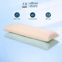  Vỏ Gối Đôi Lạnh Hydro Ice | 40 x 120 | Trơn | Nylon | Bọc Gối Làm Mát Tự Nhiên 
