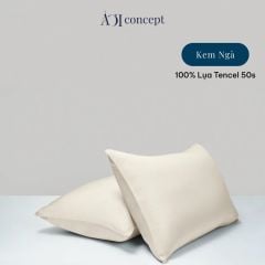  Vỏ Gối Nằm Lụa Tencel 50S Cao Cấp | 50x70 cm | 11 Màu | Mềm Mại, Êm Ái | À Ơi Concept 
