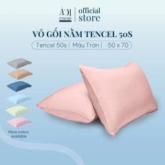  Vỏ Gối Nằm Lụa Tencel 50S Cao Cấp | 50x70 cm | 11 Màu | Mềm Mại, Êm Ái | À Ơi Concept 