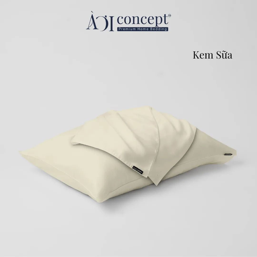  Vỏ Gối Nằm Tencel 60S Cao Cấp | 50cmx70cm, 35cmx50cm | 23 Màu | Mềm Mại, Êm Ái | À Ơi Concept 
